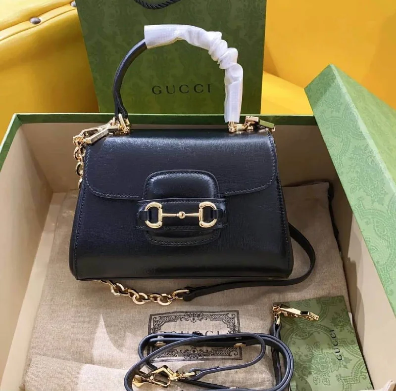 Gucci Horsebit 1955 mini bag black leather