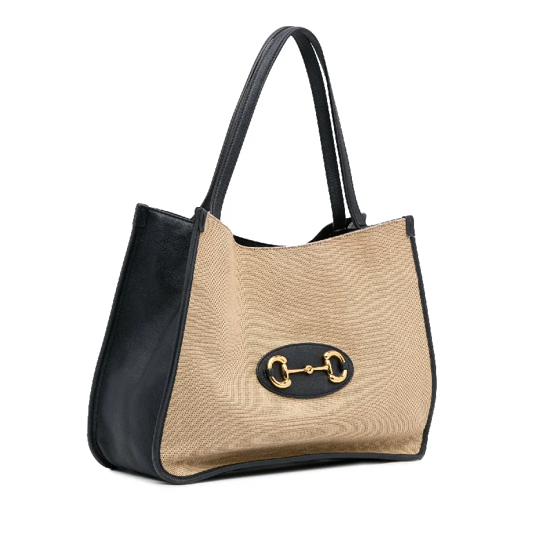 Brown Gucci Horsebit 1955 Tote Bag