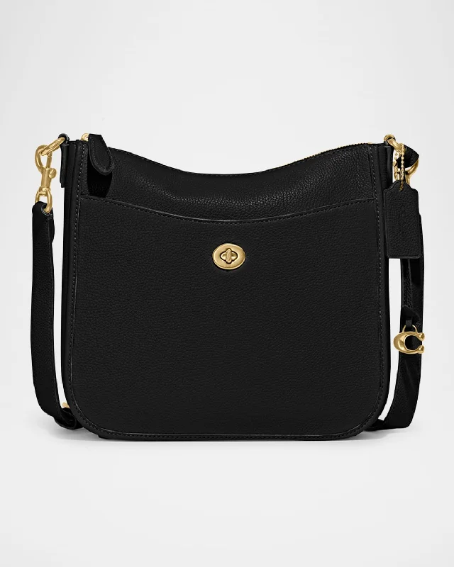 Polished Pebble Leather Crossbody Bag