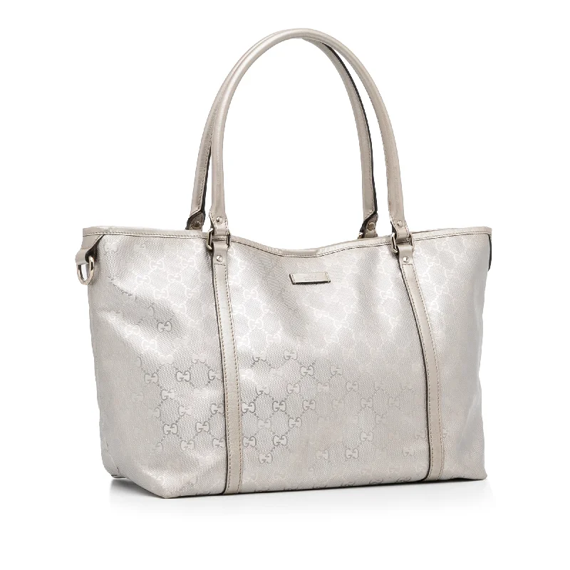 Silver Gucci GG Imprime Joy Tote Bag