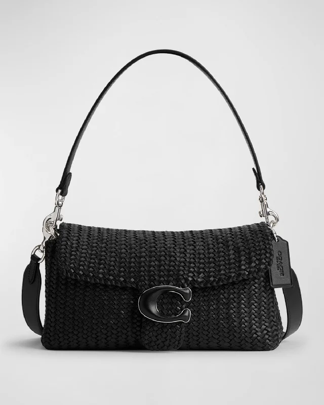 Tabby Woven Leather Shoulder Bag