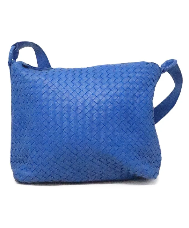 Bottega Veneta Royal Blue Woven Crossbody