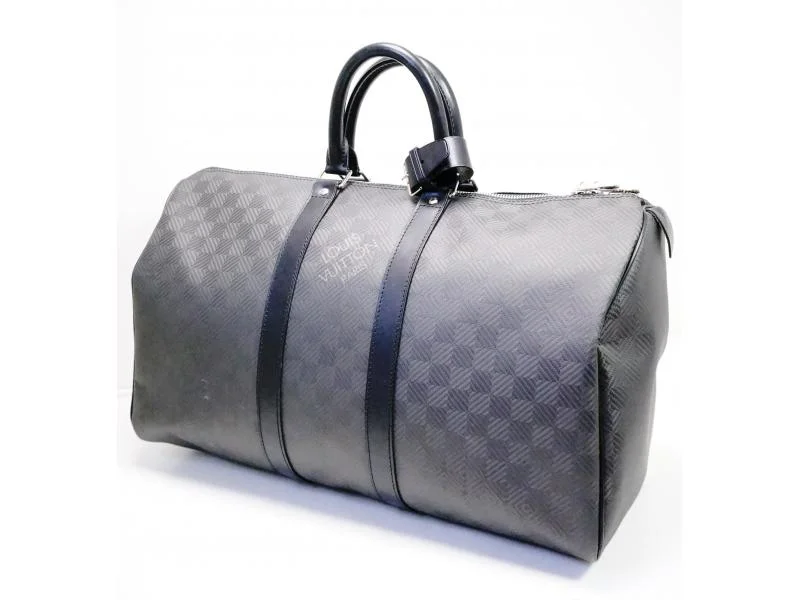 Authentic Pre-owned Louis Vuitton Lv Damier Carbone Keepall 45 Traveling Duffle Bag N41415 200152