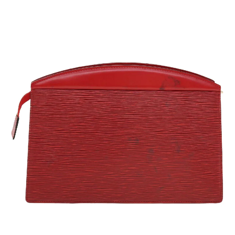 LOUIS VUITTON Epi Trousse Crete Clutch Bag Red M48407 LV  44301