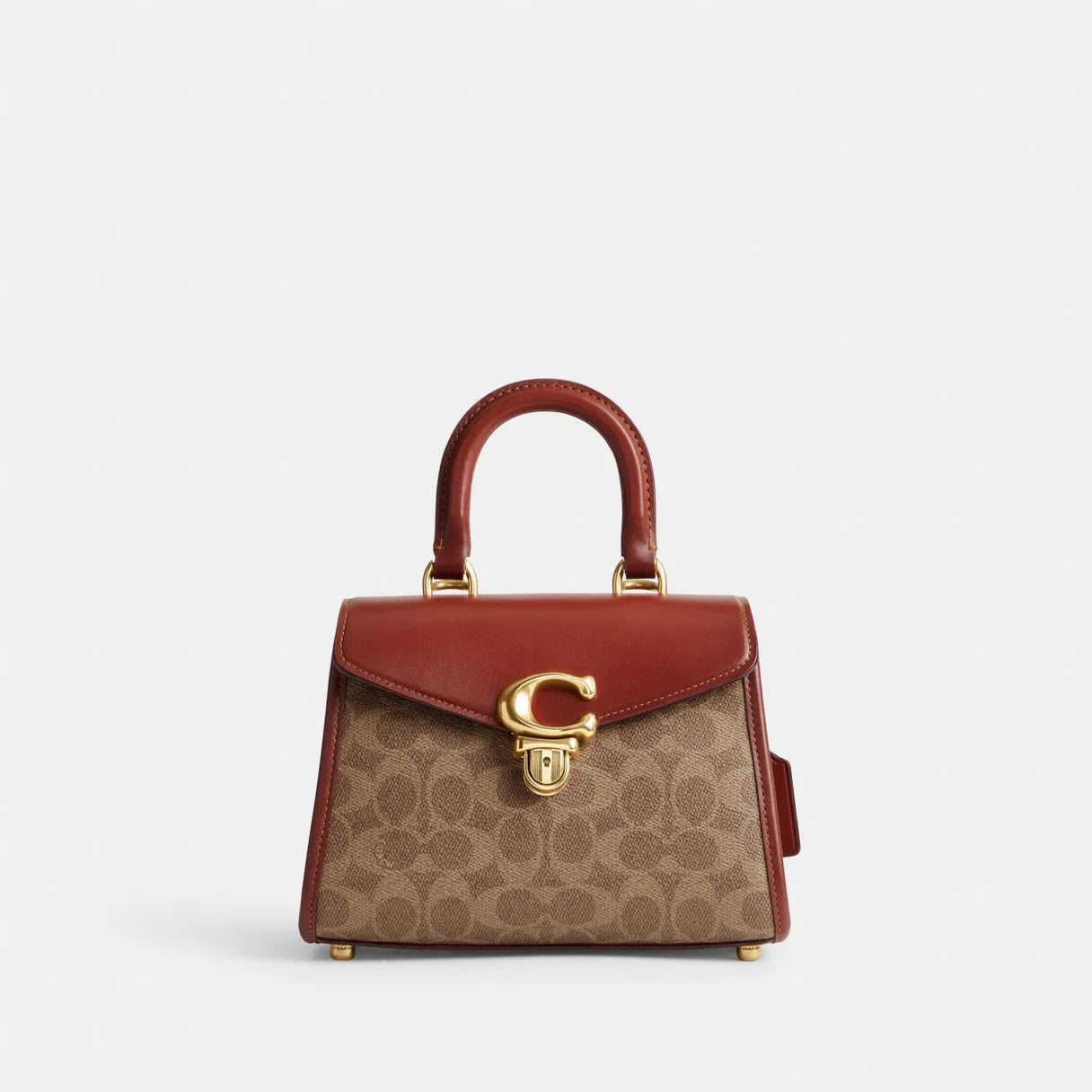 Coach Sammy Top Handle 21 In Signature Canvas