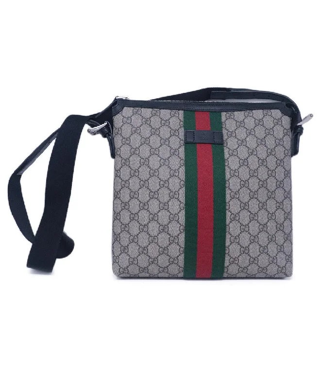 Gucci Monogram Messenger Crossbody Bag