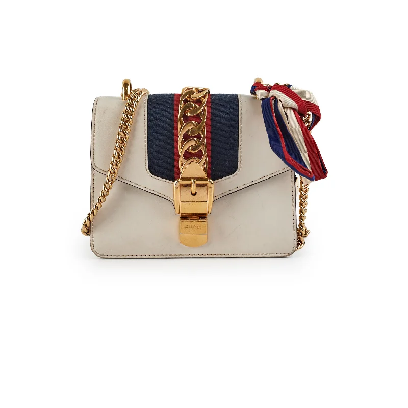 Gucci Sylvie Small Shoulder Bag White