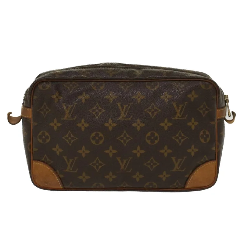 LOUIS VUITTON Monogram Compiegne 28 Clutch Bag M51845 LV  fm2507