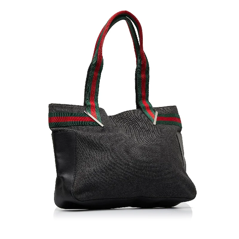 Black Gucci Web Tote