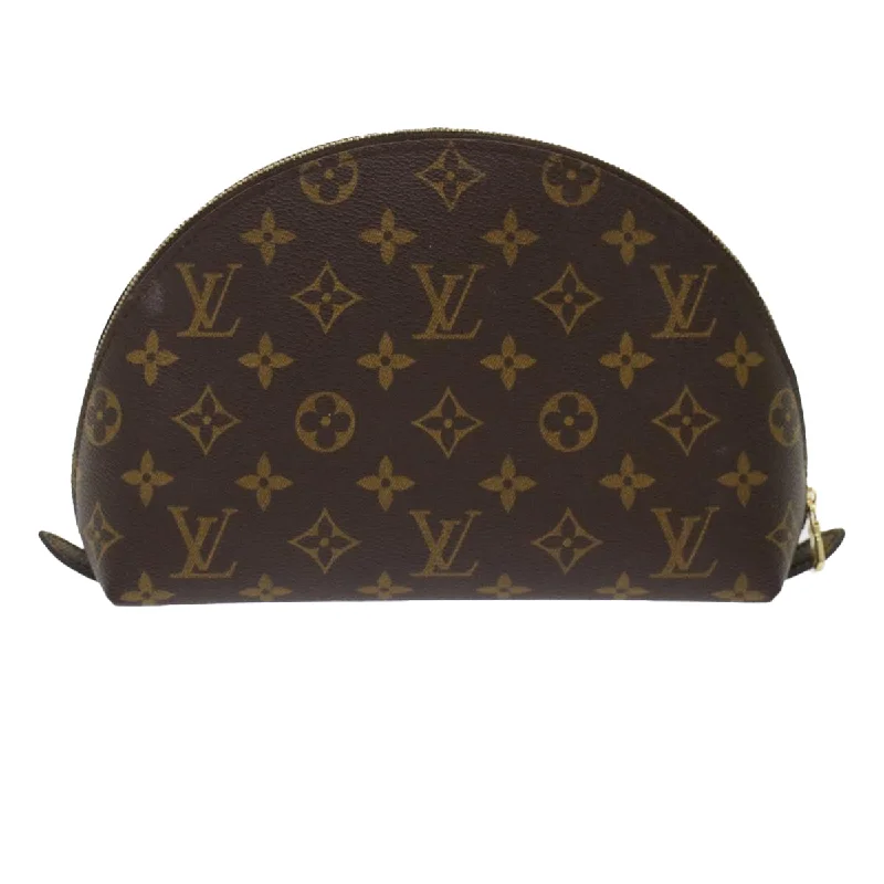 LOUIS VUITTON Monogram Trousse Demi Ronde Cosmetic Pouch M47520 LV  48819