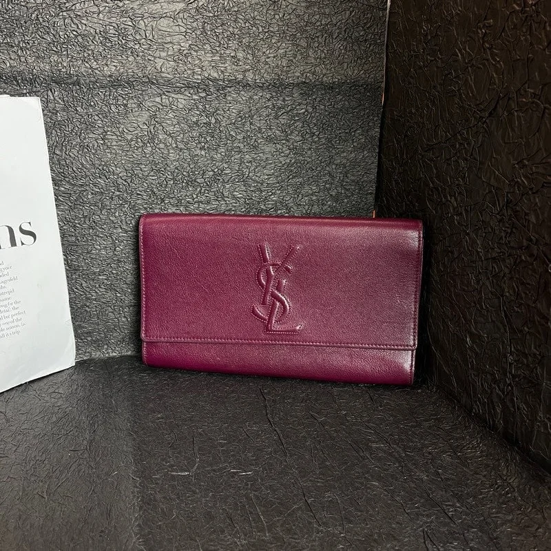 YSL Berry Color Hand Held Bag 27.5cm