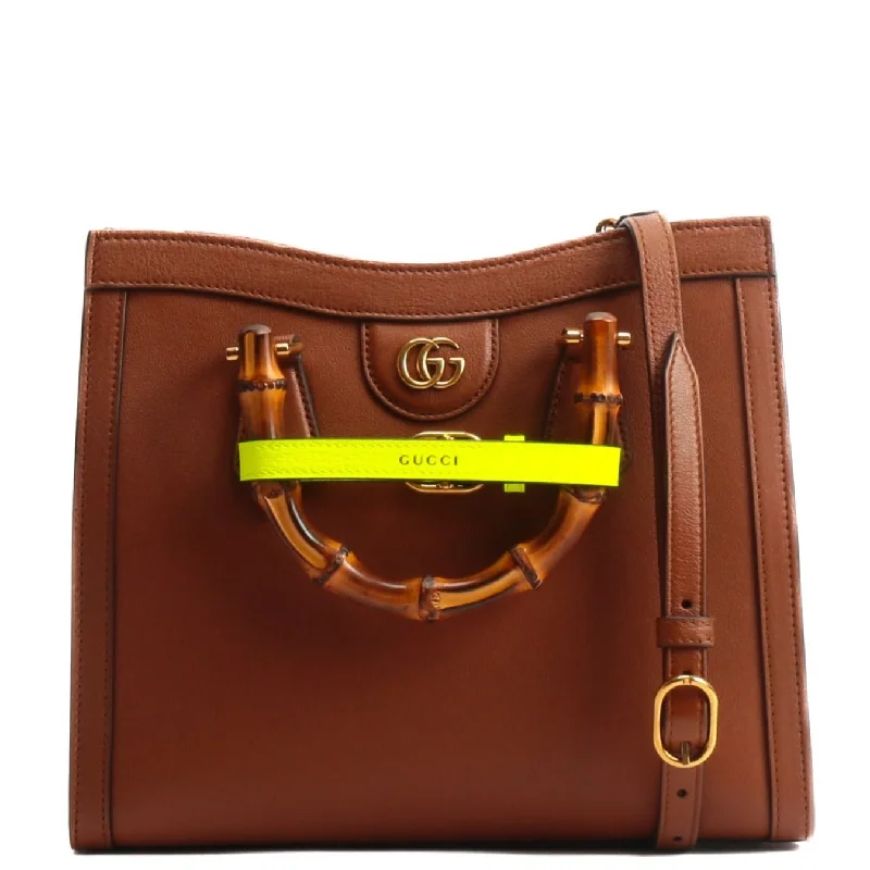 GUCCI Diana Small Tote Bag - Brown