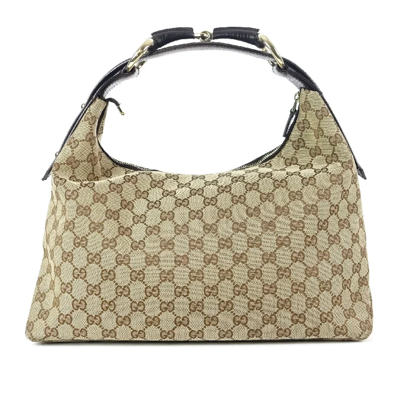 Monogram Canvas Horsebit Hobo Bag