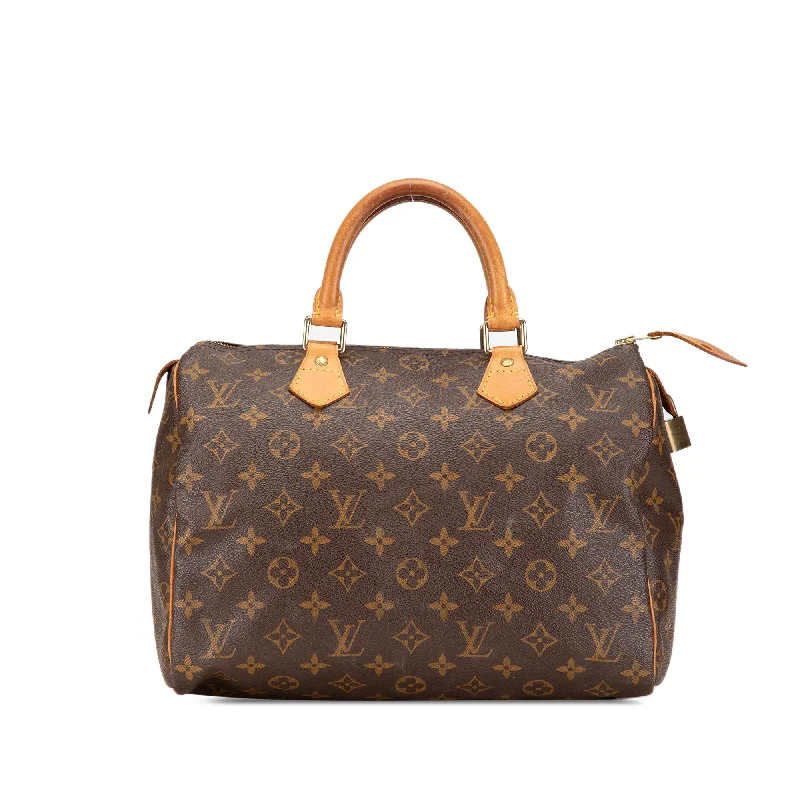 Brown Louis Vuitton Monogram Speedy 30 Boston Bag