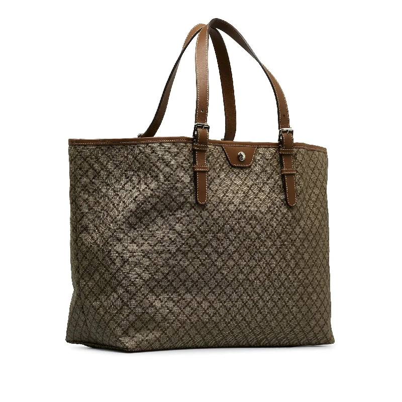 Brown Gucci Canvas Diamante Tote