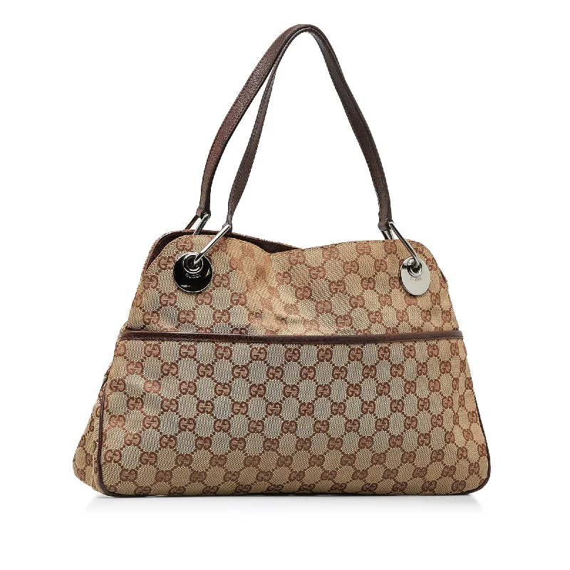 Brown Gucci GG Canvas Eclipse Tote Bag