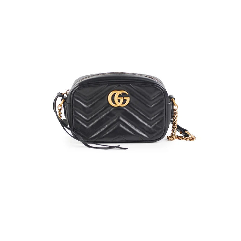 Gucci Mini Marmont Black Camera Bag