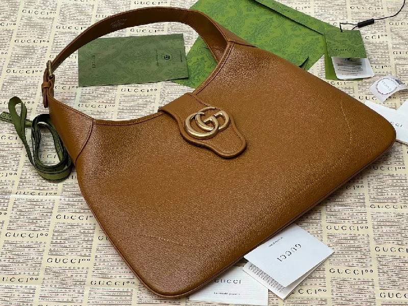 Gucci Aphrodite large shoulder bag brown