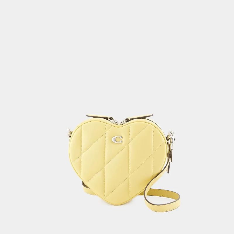 Heart Crossbody - Coach - Leather - Yellow