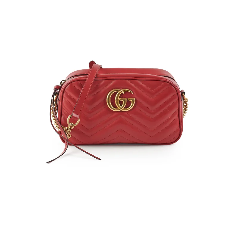 Gucci Marmont Small Soho Disco Bag Red