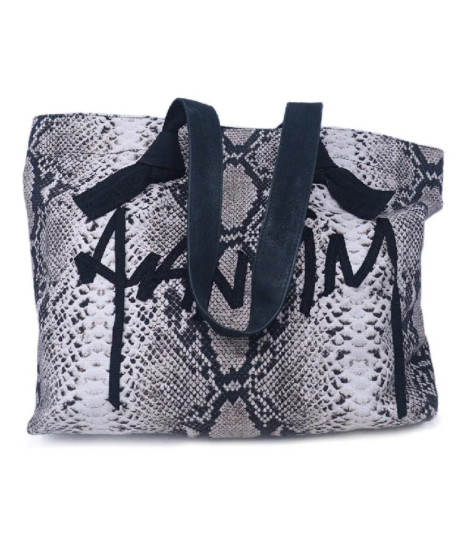 Lanvin B&W Snake Print Handbag