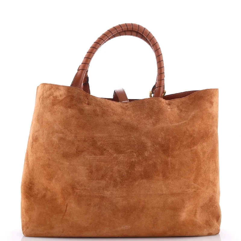 Marcie Shopping Tote Suede Large