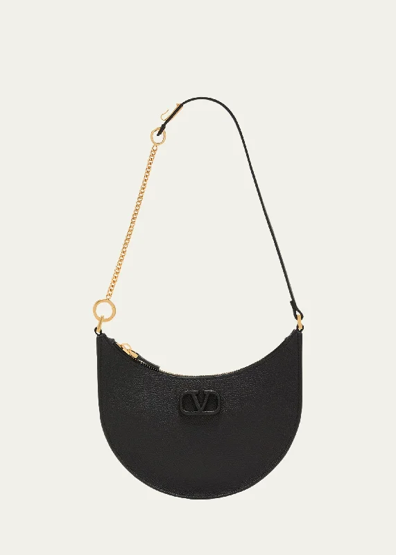 VLOGO Mini Leather Hobo Bag