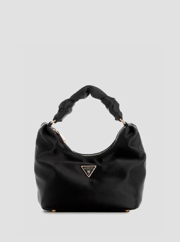 Black Velina Hobo Bag