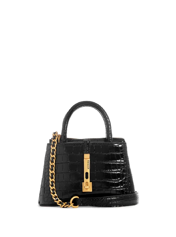 Black James Mini Satchel Bag