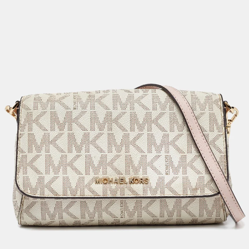 Ivory Signature Coated Canvas Crossbody Bag