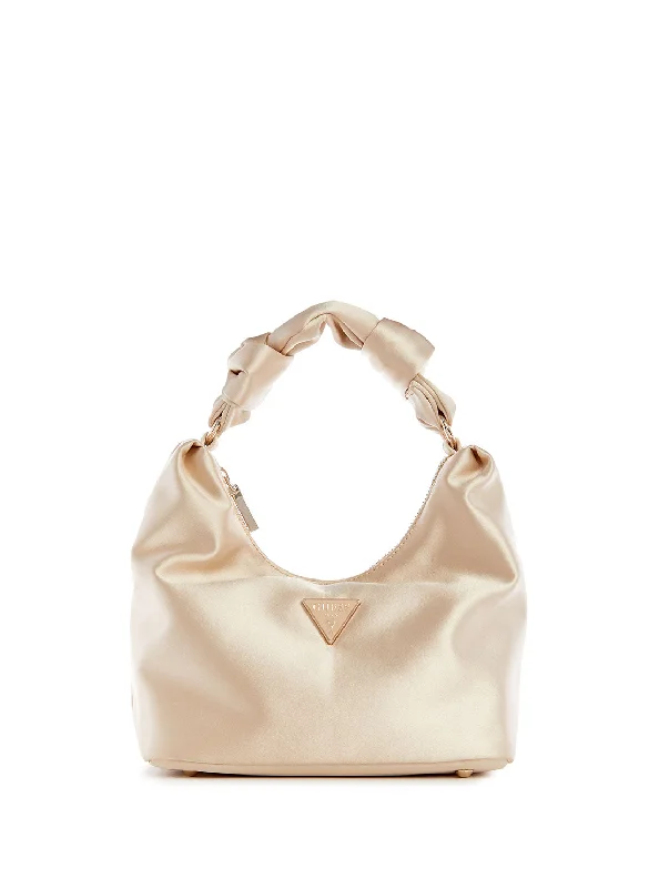 Gold Velina Hobo Bag