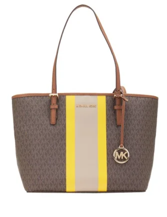 Michael Michael Kors Jet Set Medium Carryall Signature Stripe Tote