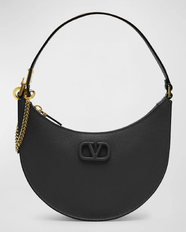 VLOGO Mini Leather Hobo Bag