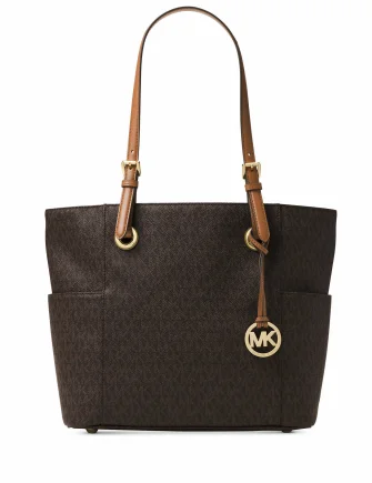 Michael Michael Kors East West Jet Set Signature Logo Tote