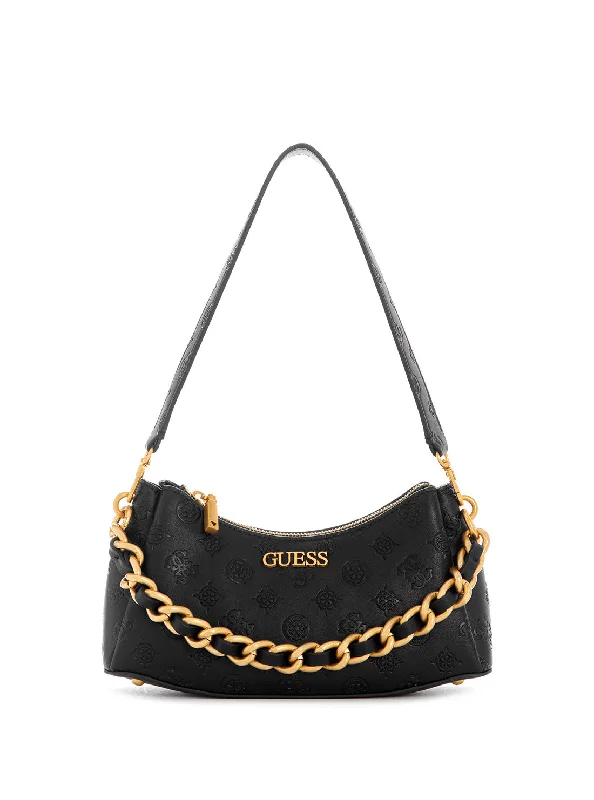 Black Logo Geva Shoulder Bag