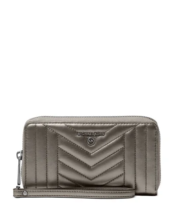 Michael Michael Kors Jet Set Charm Metallic Leather Wallet