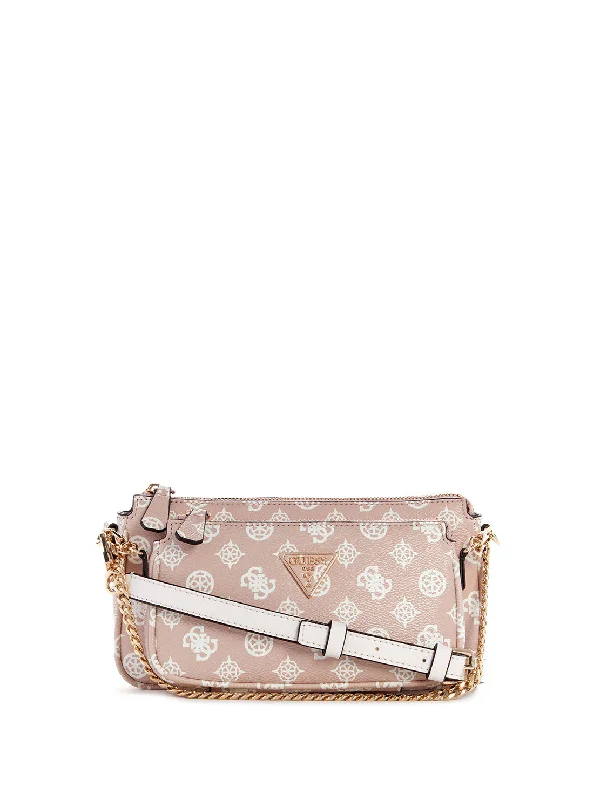 Rose Logo Noelle Double Crossbody Bag