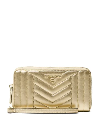 Michael Michael Kors Jet Set Charm Metallic Leather Wallet