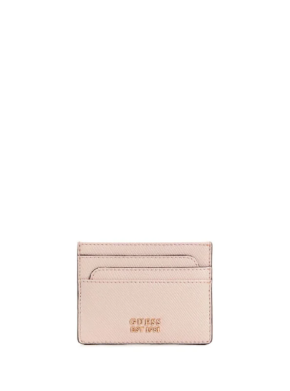 Blush Pink Laurel Card Holder