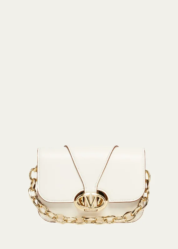 Small VLOGO Flap Leather Shoulder Bag