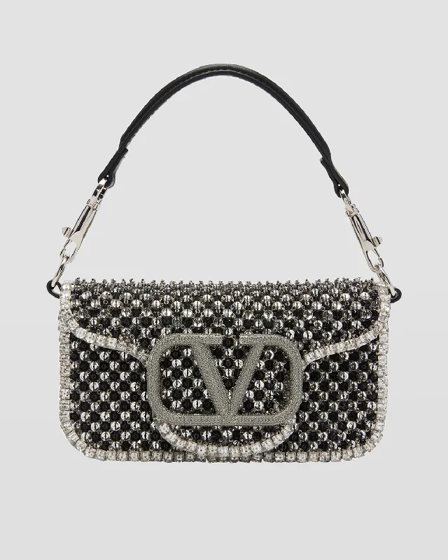 Loco Small Polka Dot Embellished Shoulder Bag