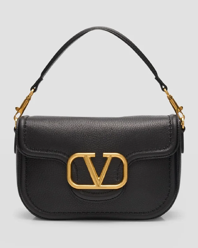 Loco VLOGO Flap Leather Shoulder Bag