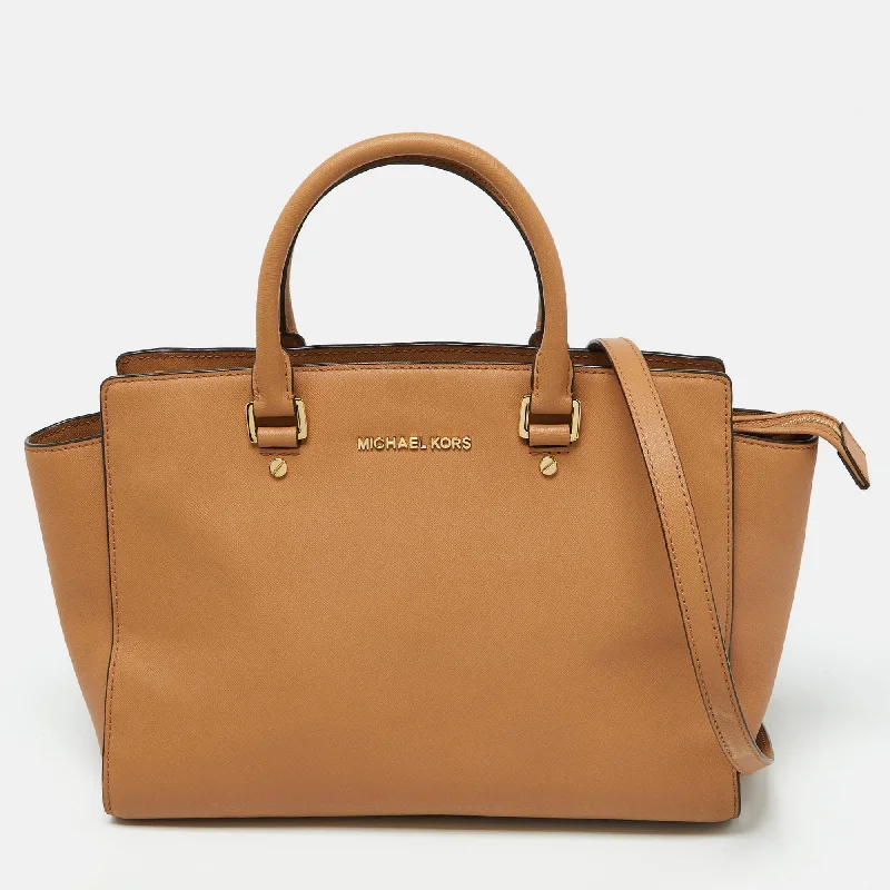 Tan Leather Medium Selma Tote