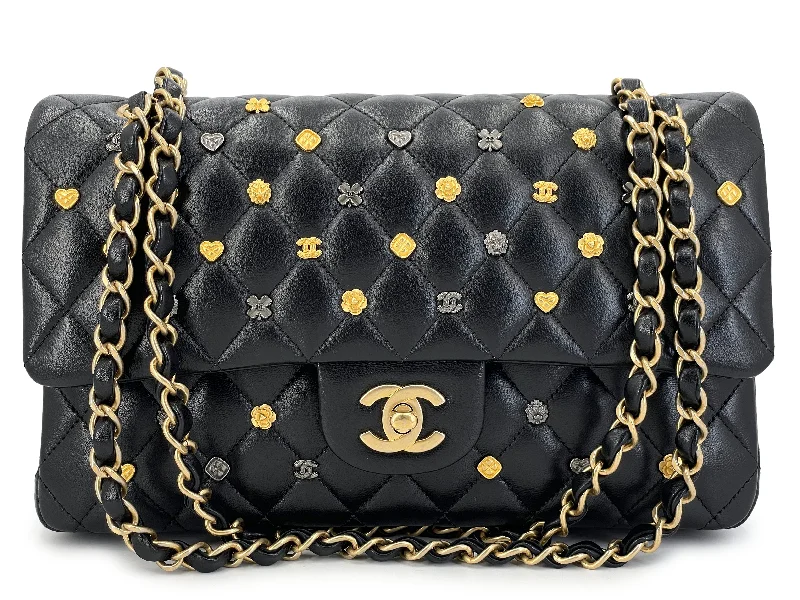 Chanel Lucky Charms Bag 18K Black Heart Medium Classic Double Flap