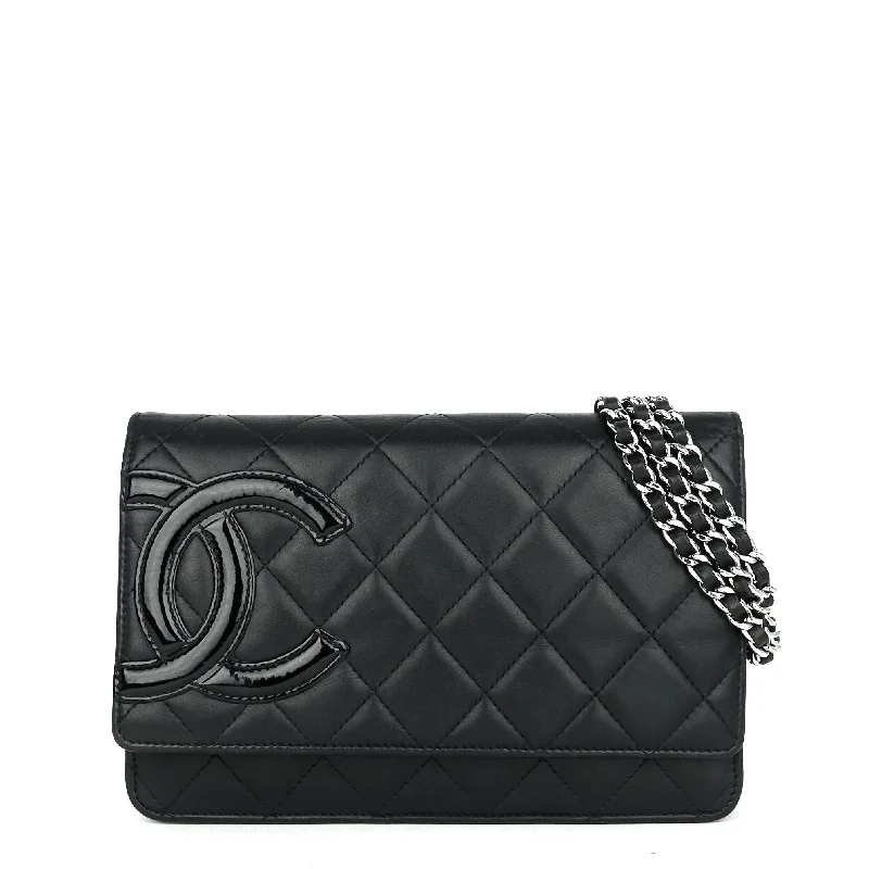 Cambon Ligne Wallet on Chain Lambskin Leather Bag