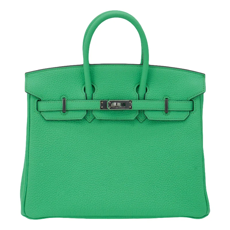 Hermès 25cm Birkin Vert Comics Togo Leather Palladium Hardware