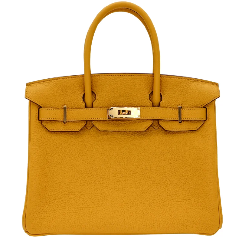 Hermès 30cm Birkin Ambre Togo Leather Gold Hardware