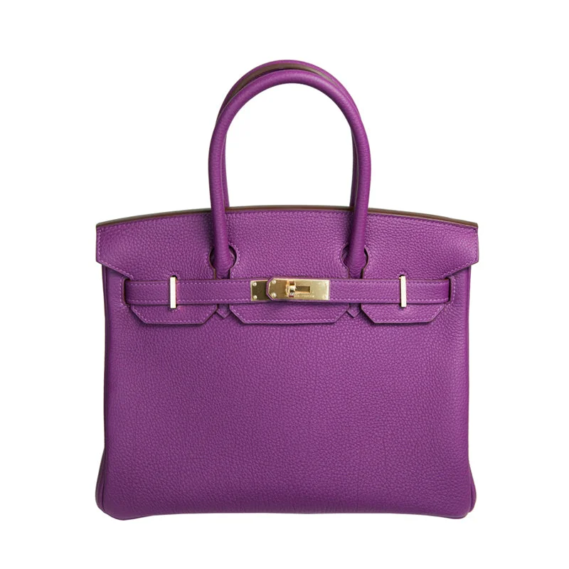 Hermès 30cm Birkin Anemone Togo Leather Gold Hardware