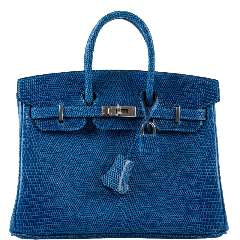 Hermès Birkin 25 Mykonos Lizard Palladium Hardware