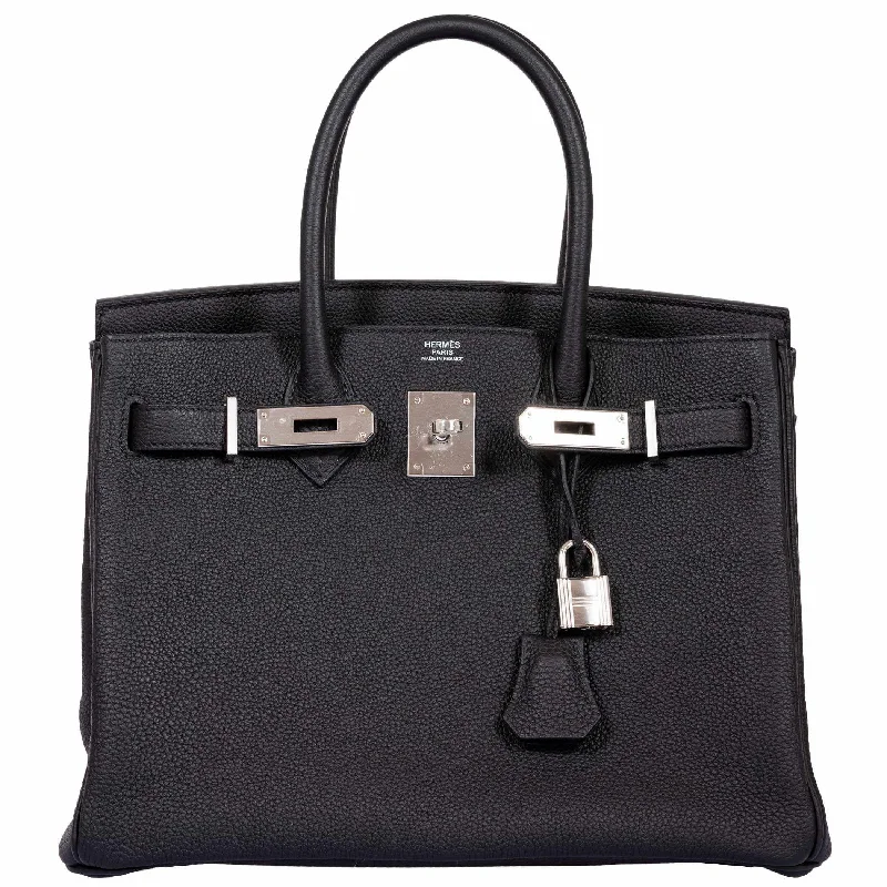 Hermès Birkin 30 Black Togo Palladium Hardware